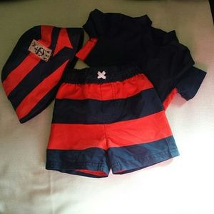 Boys. Nice 3 piece swim suit set.